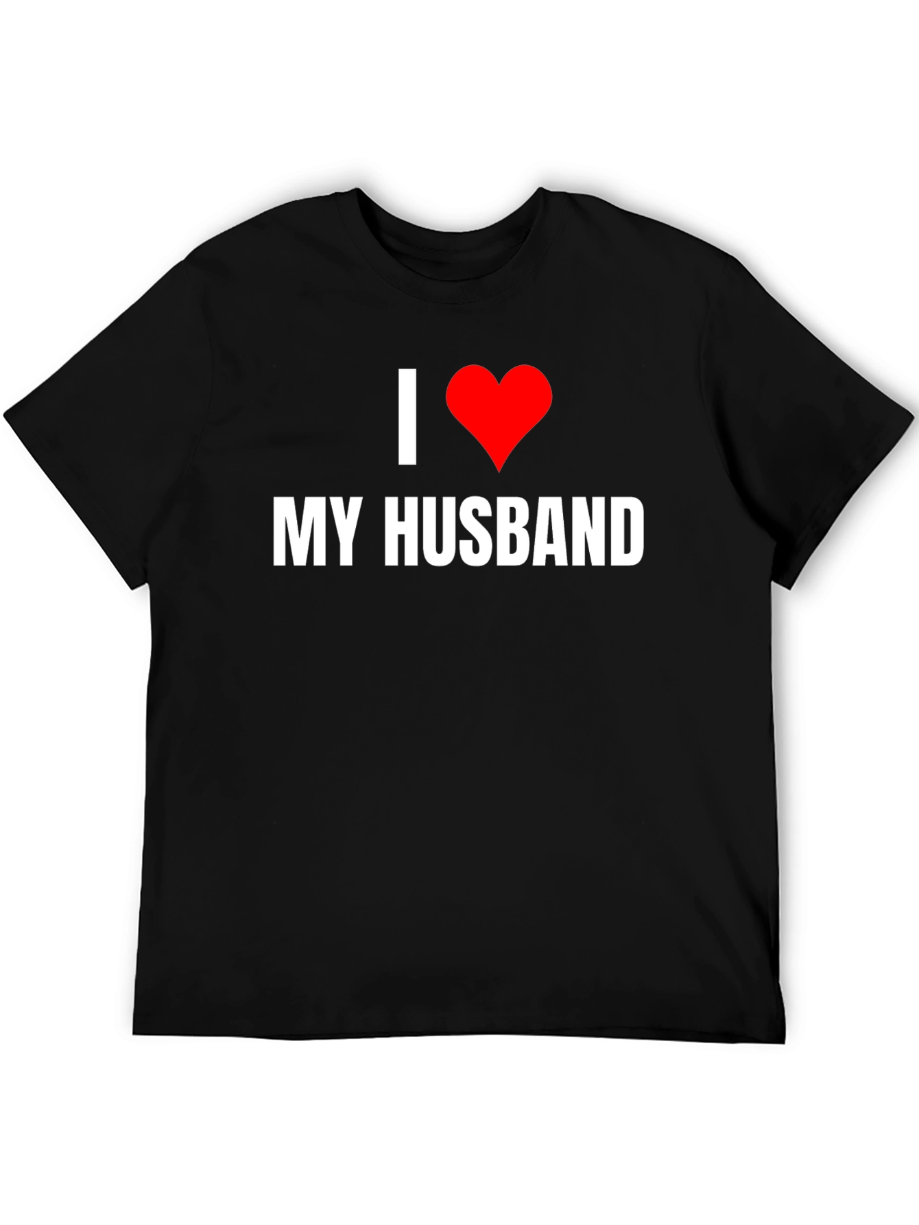 Black I Love My Husband Graphic Tee - Novelty T-Shirt view 5