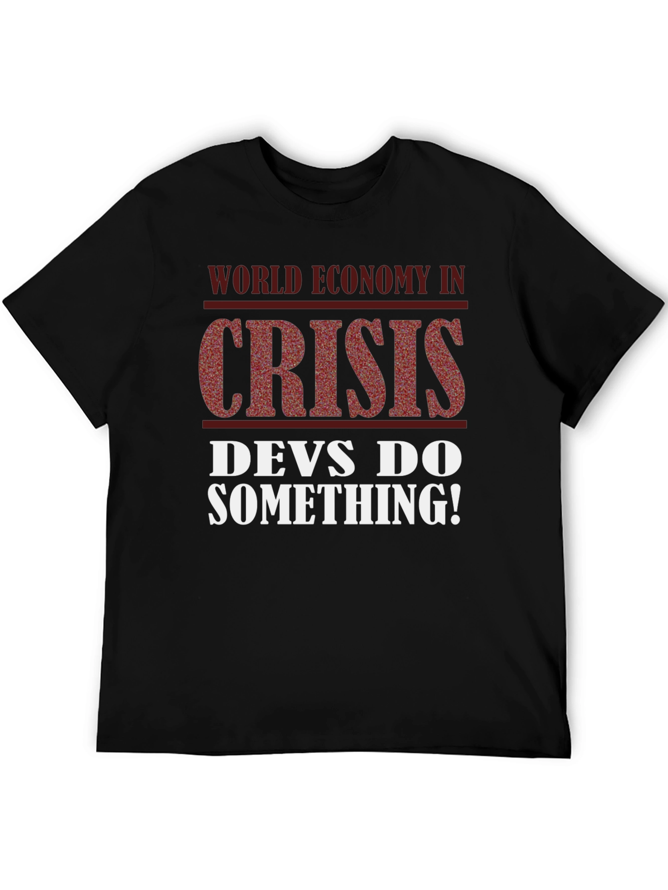 Black Crisis T-Shirt - Devs Do Something! view 5