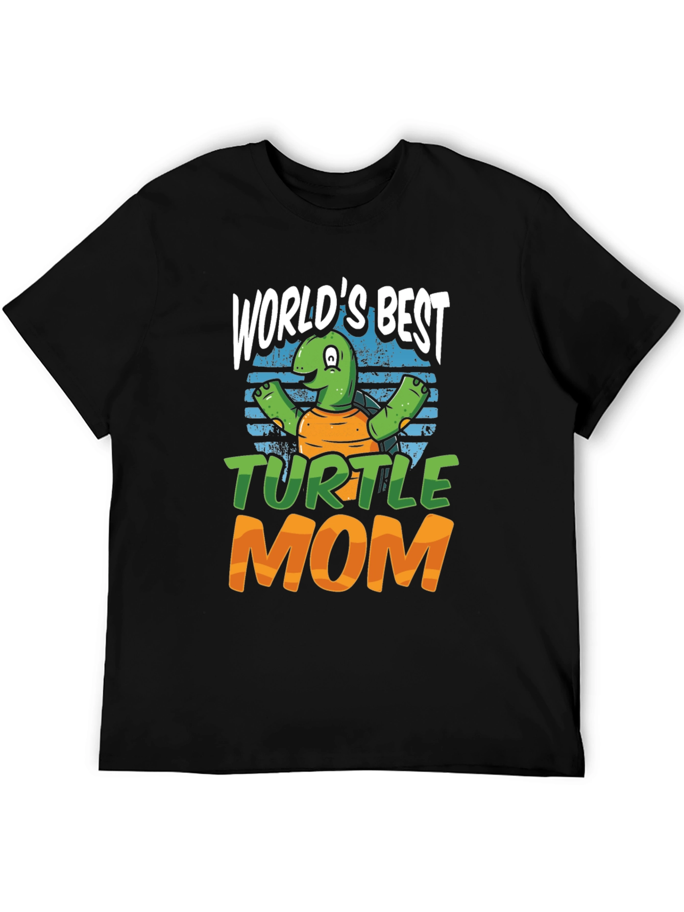 Black World's Best Turtle Mom T-Shirt view 5