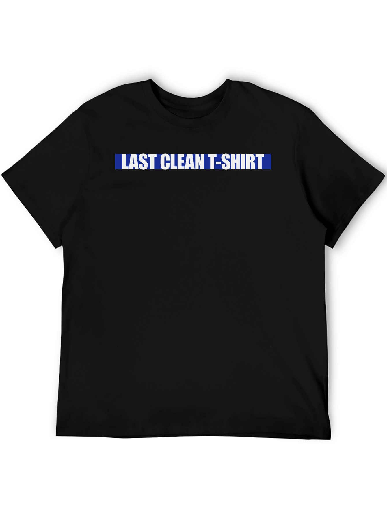 Black Last Clean T-Shirt Graphic Tee - Black view 5