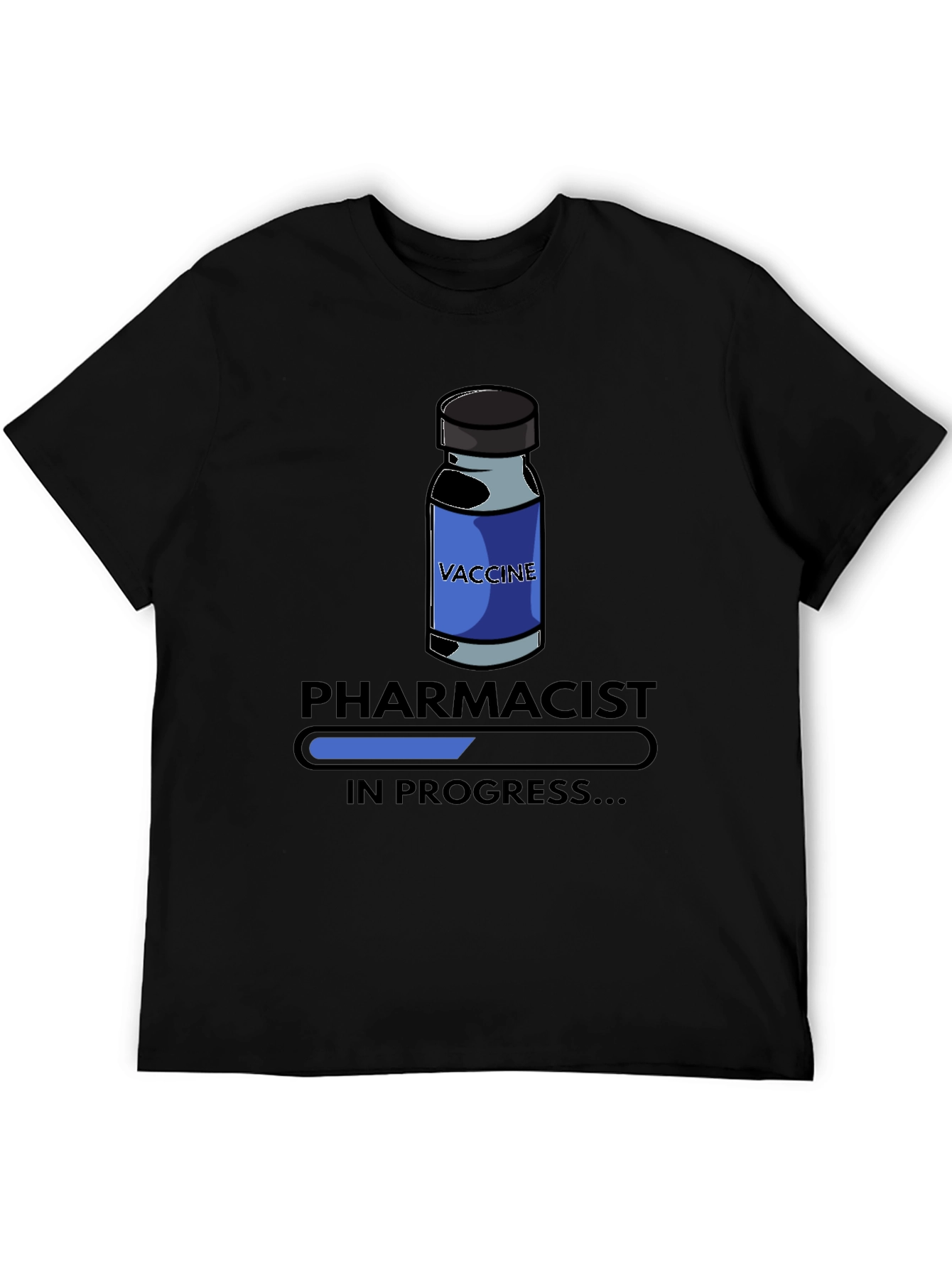 Black Pharmacist In Progress T-Shirt - Vaccine Design view 5