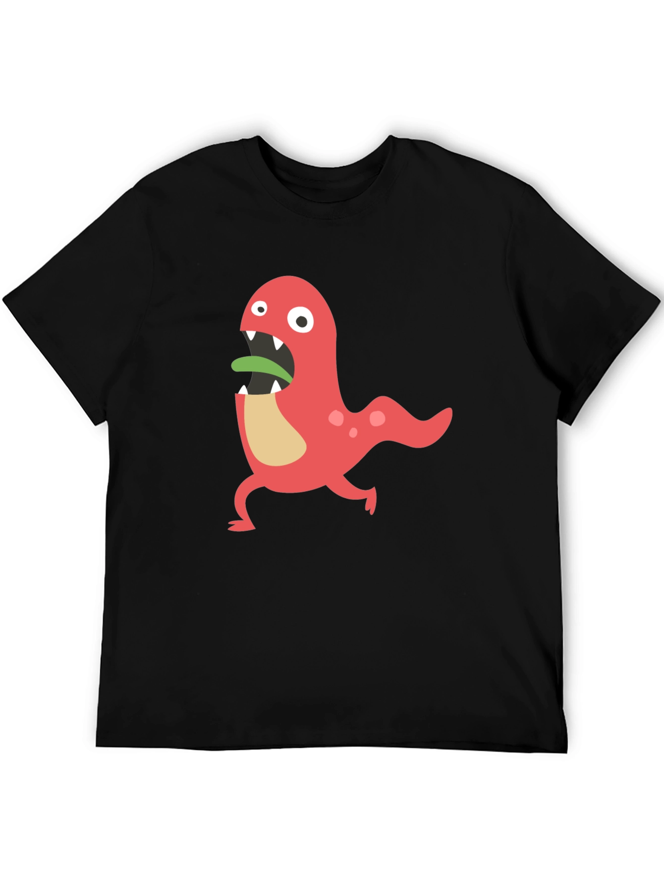 Black Monster Graphic Tee - Funny Cartoon Design view 5