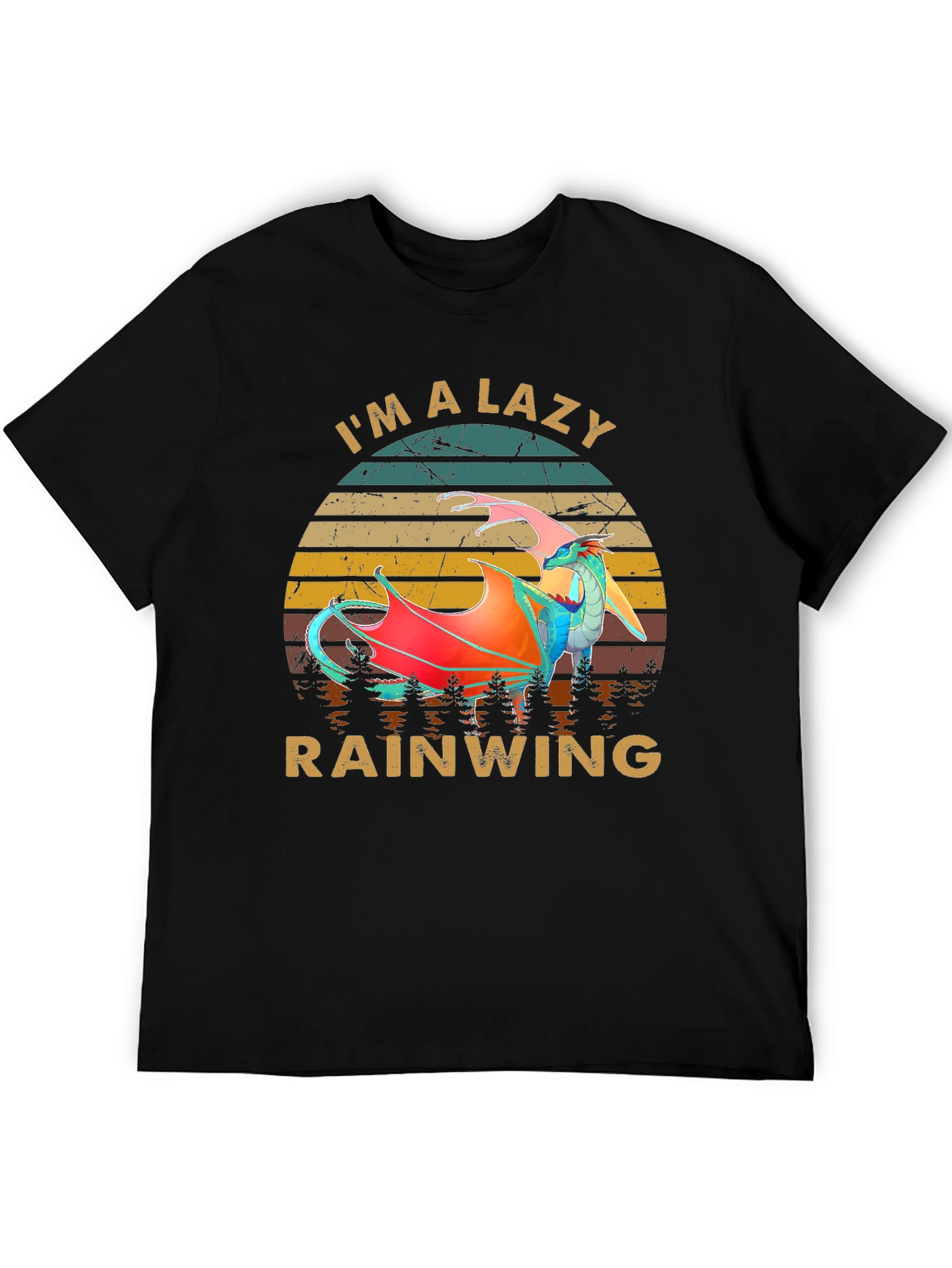 Lazy Rainwing Retro Graphic T-Shirt - 5