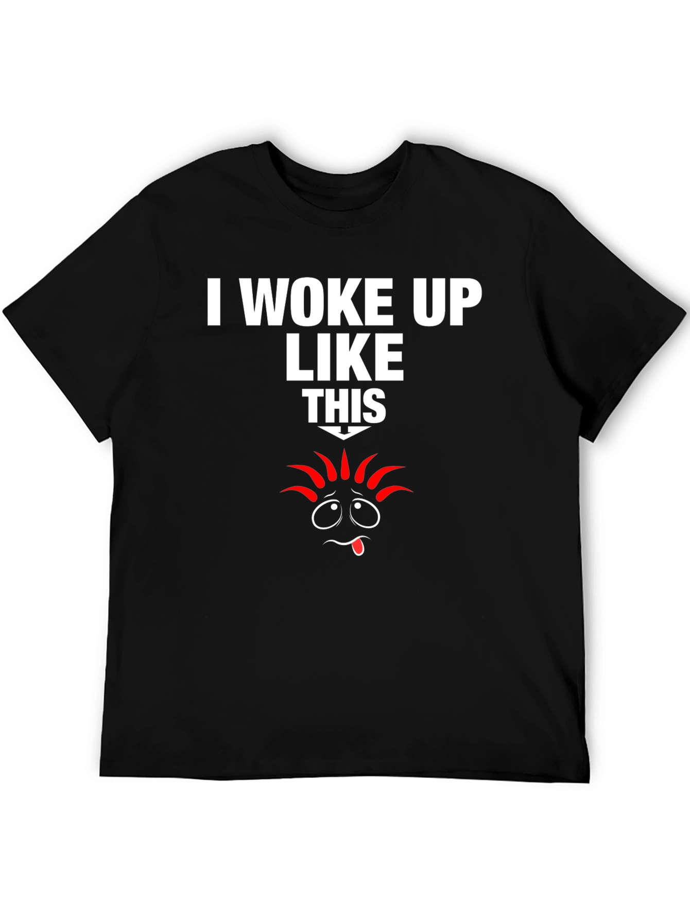 Black I Woke Up Like This Graphic Tee view 5