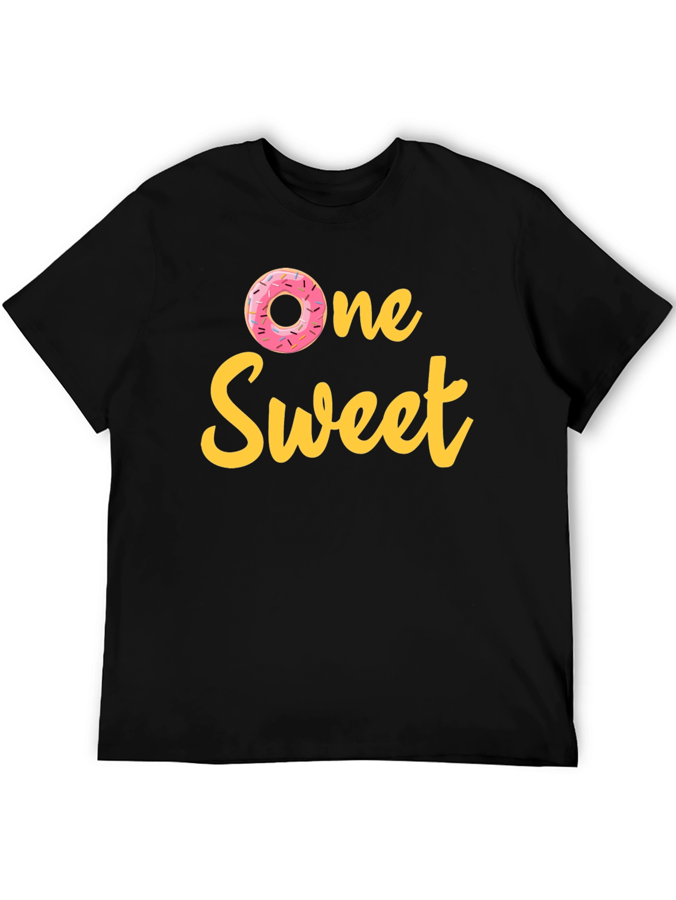 Black One Sweet Donut T-Shirt view 5