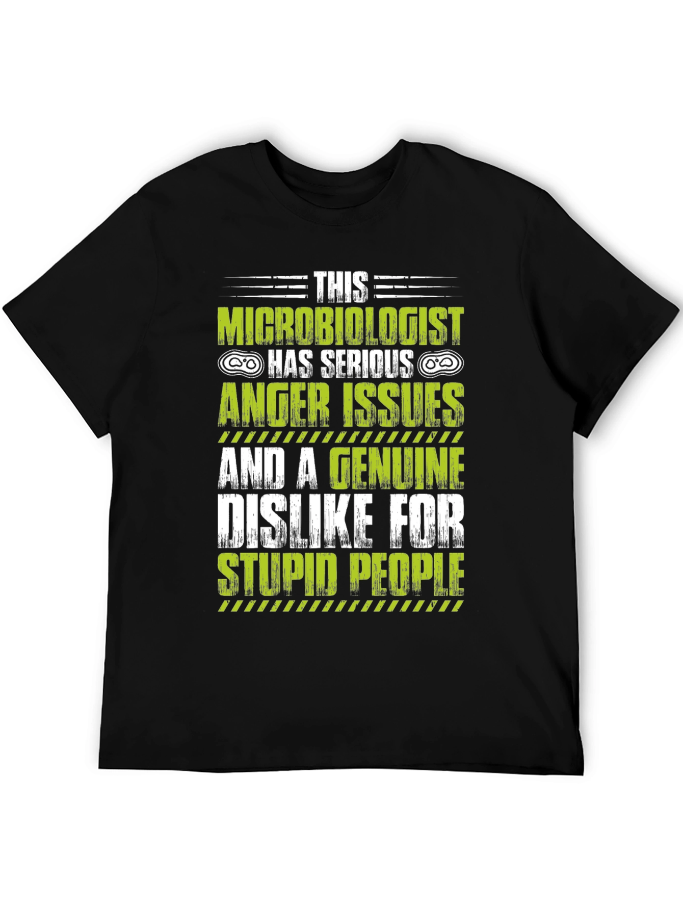Black Microbiologist Anger Issues Graphic T-Shirt view 5