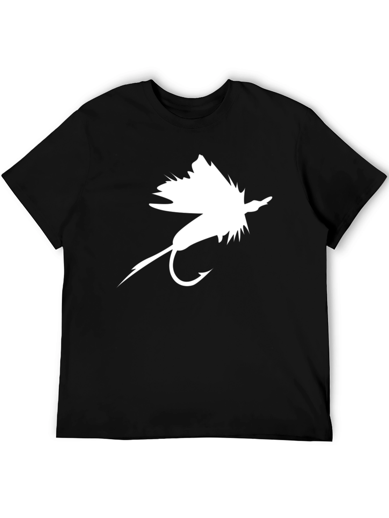 Black Fly Fishing Lure Graphic Tee - Black view 5