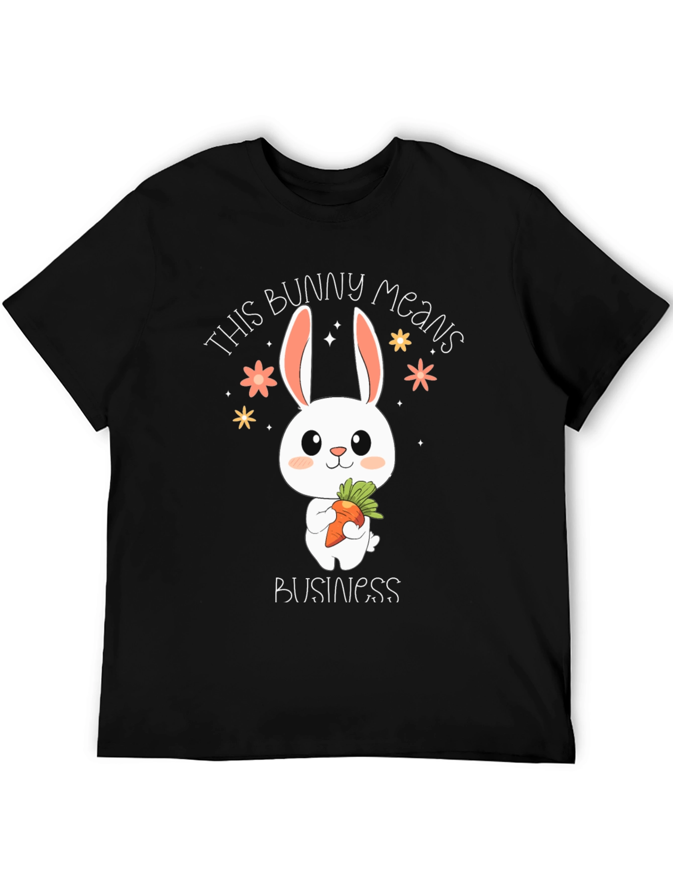 Black Bunny Business Graphic Tee - Cute Easter Shirt view 5