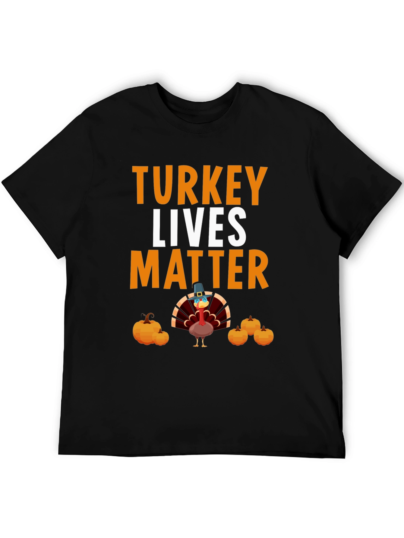 Black Turkey Lives Matter Thanksgiving T-Shirt view 5