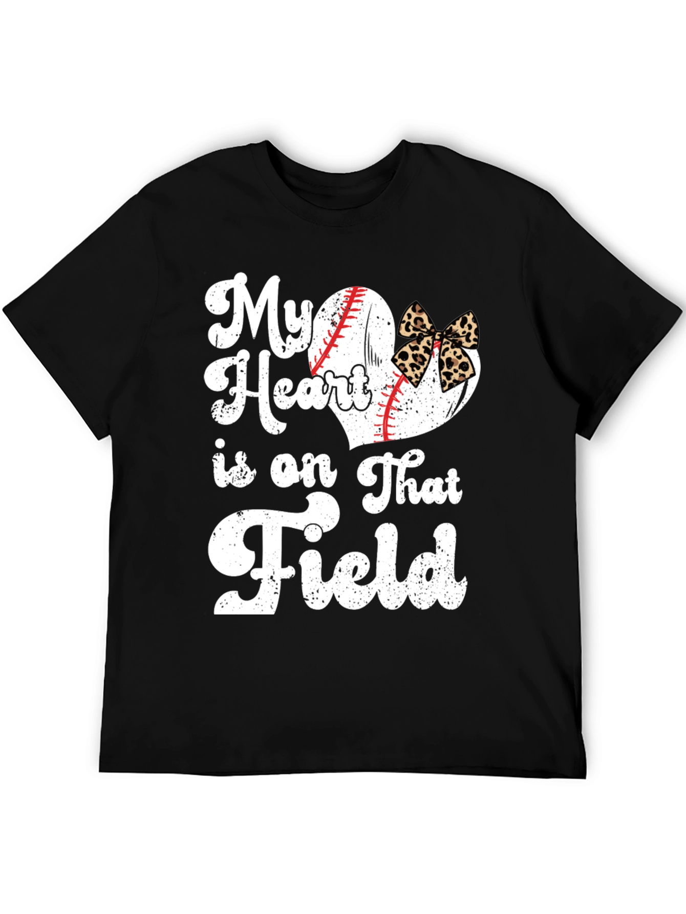 My Heart Is On That Field Baseball Graphic T-Shirt - 5