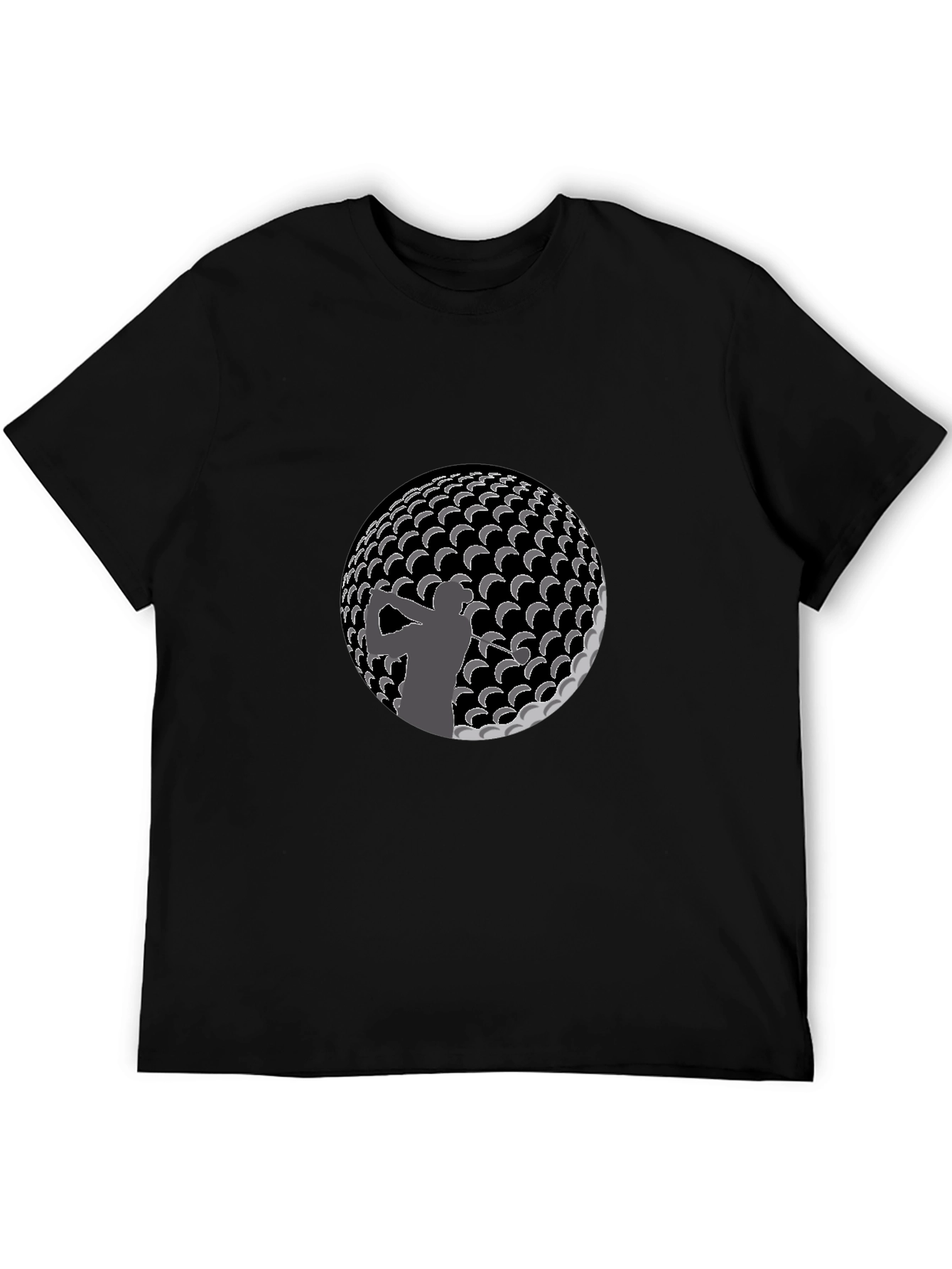 Black Golf Silhouette T-Shirt - Stylish & Unique Design view 5