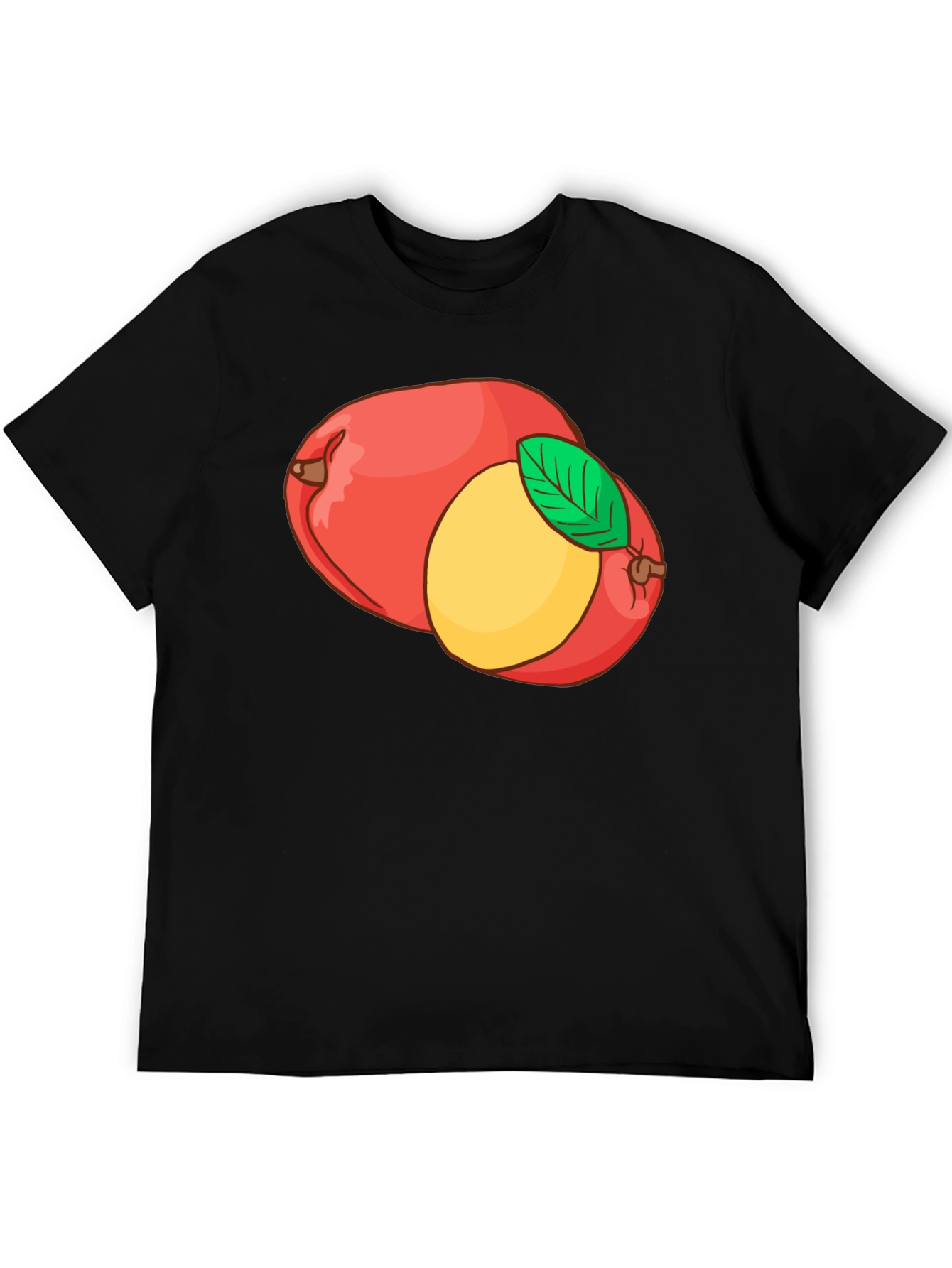 Black Mango Graphic Tee - Summer Fruit T-Shirt view 5