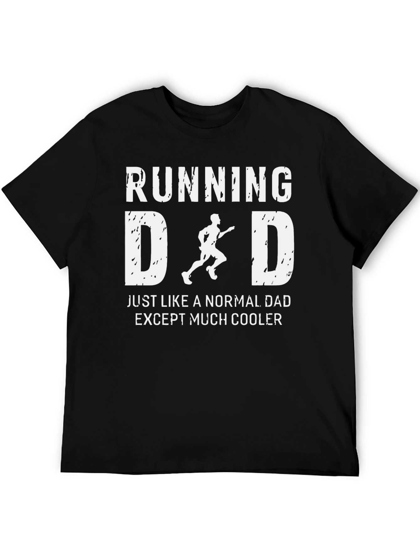 Black Running Dad Cool T-Shirt view 5