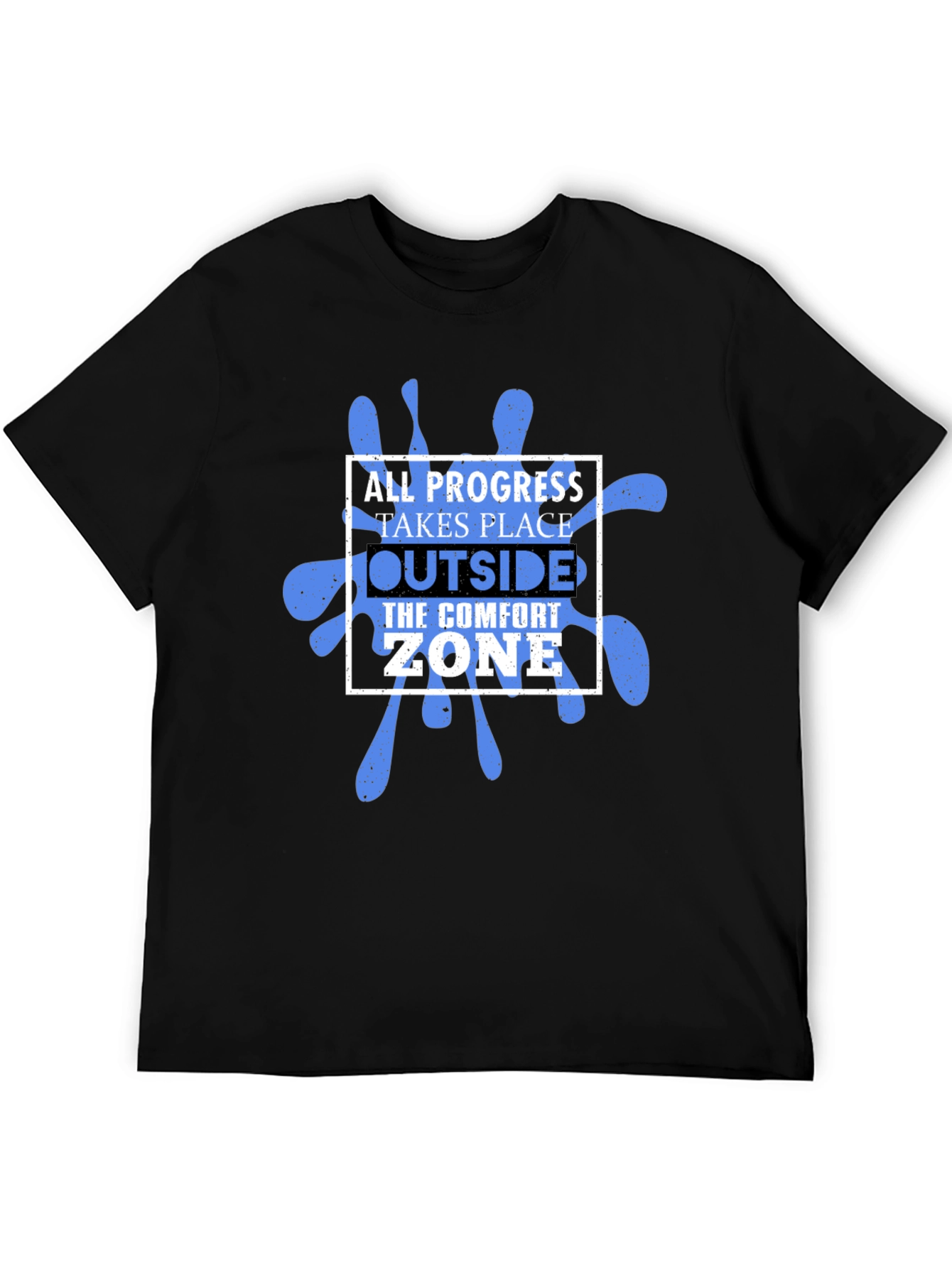 Black Progress Comfort Zone Graphic T-Shirt view 5