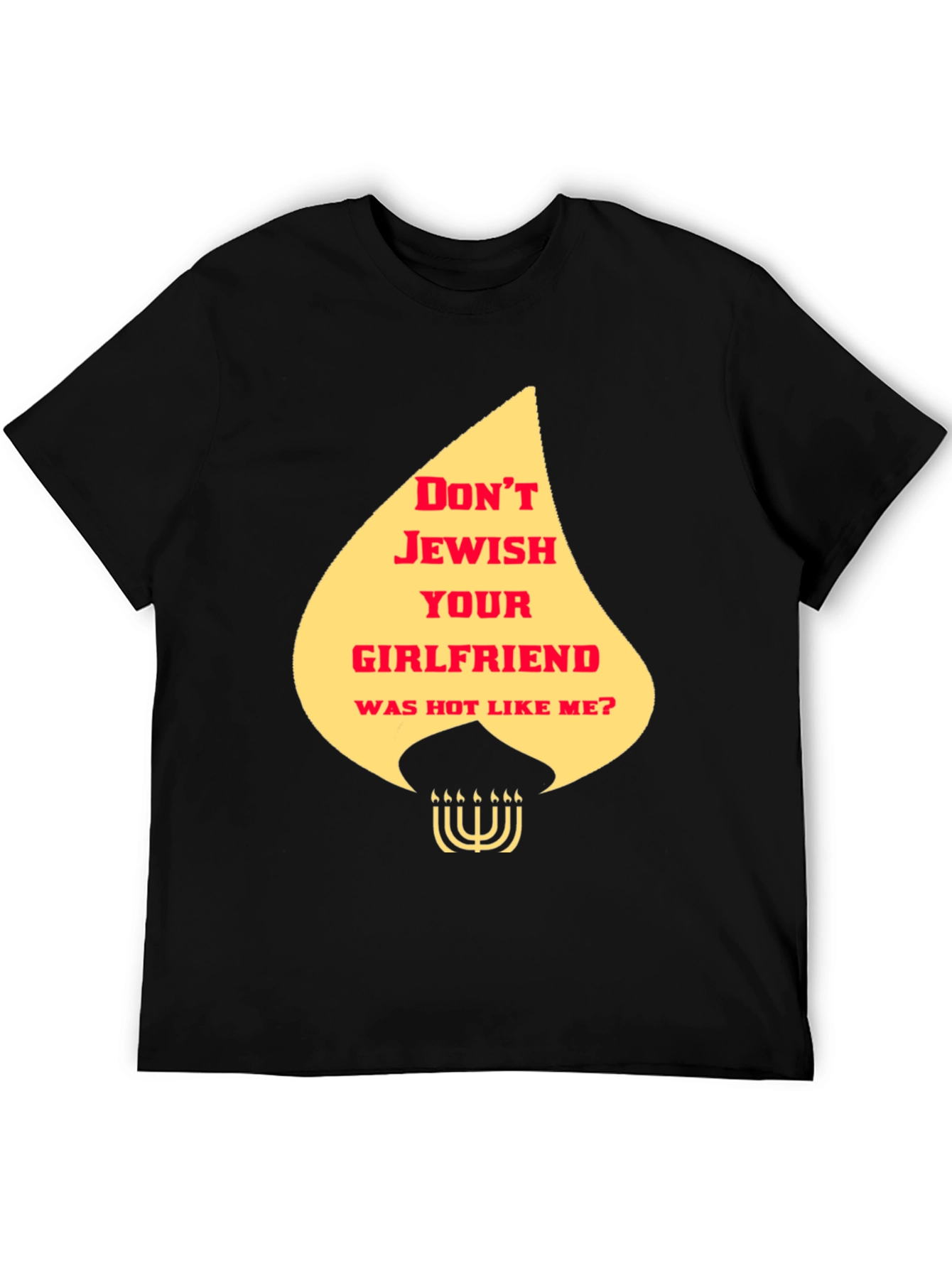 Black Offensive Jewish Humor T-Shirt view 5