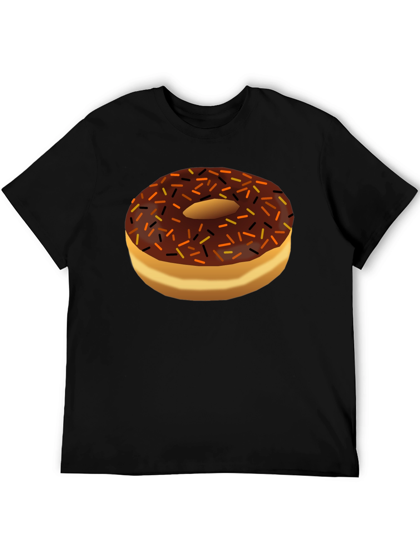 Black Donut Graphic Black T-Shirt view 5