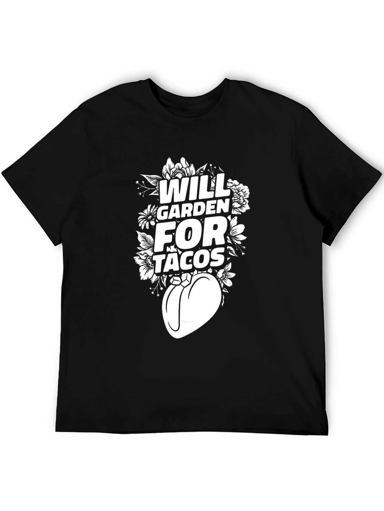 Black Will Garden for Tacos T-Shirt view 5