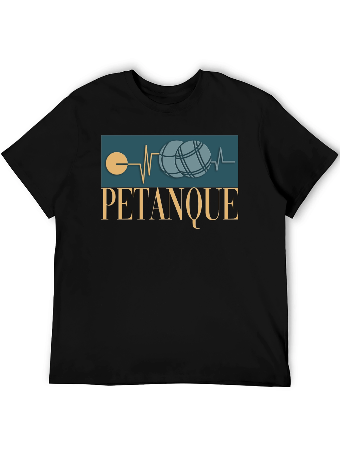 Pétanque Heartbeat T-Shirt - Bocce Ball Lover's Tee - 5