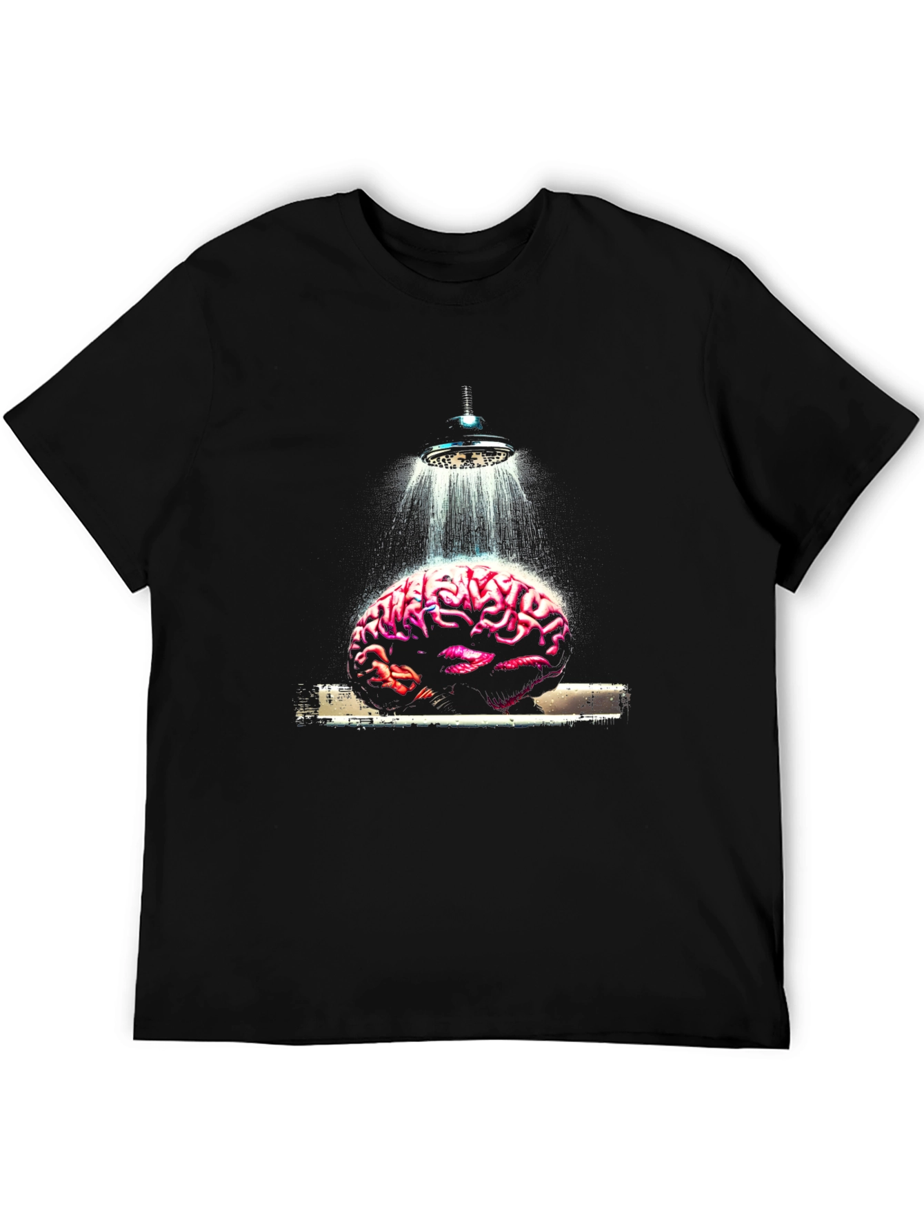 Black Brain Shower Graphic Tee view 5