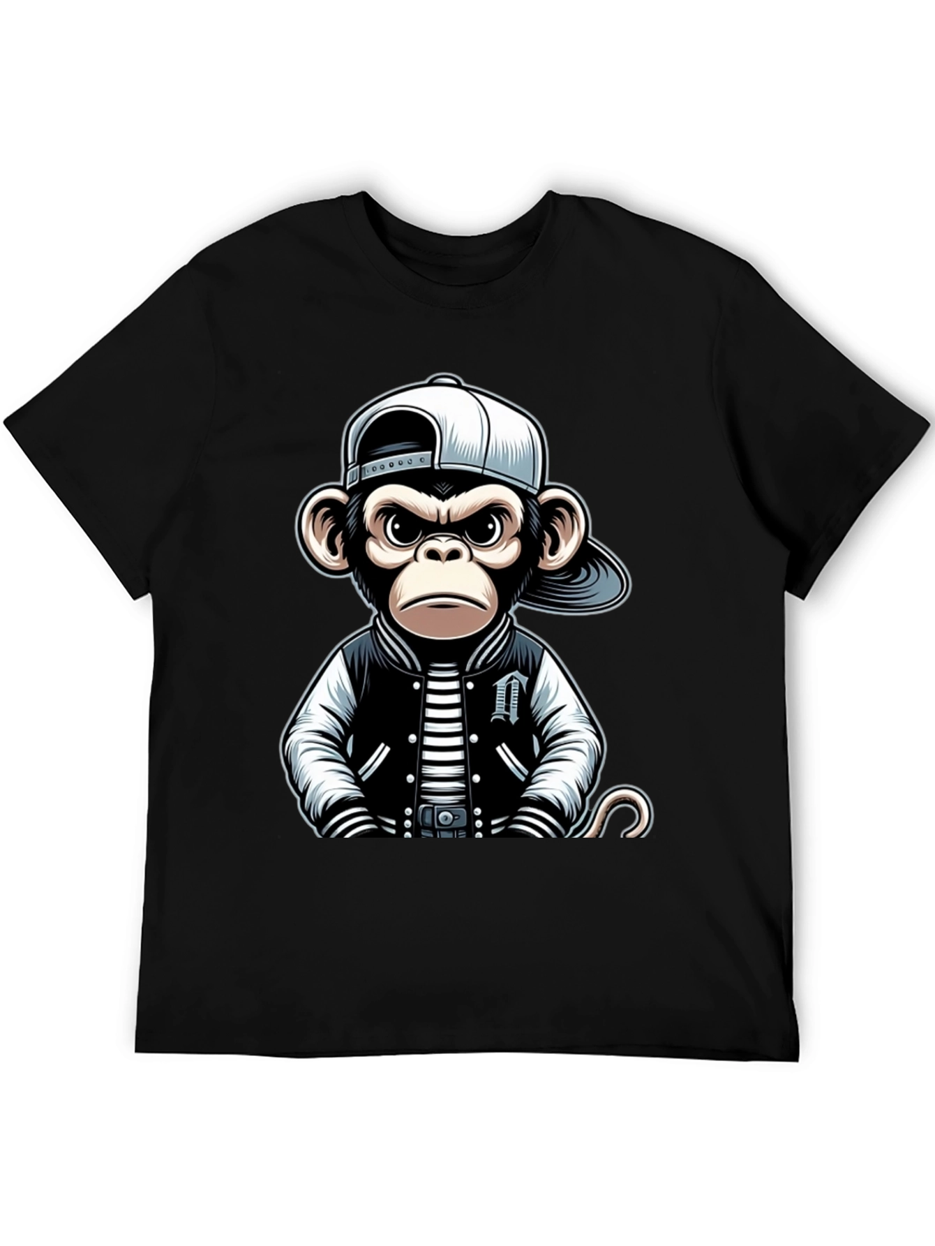 Black Cool Monkey T-Shirt view 5