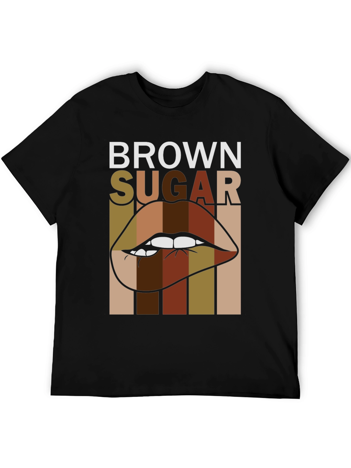 Black Brown Sugar Lips Graphic Tee - Unisex view 5