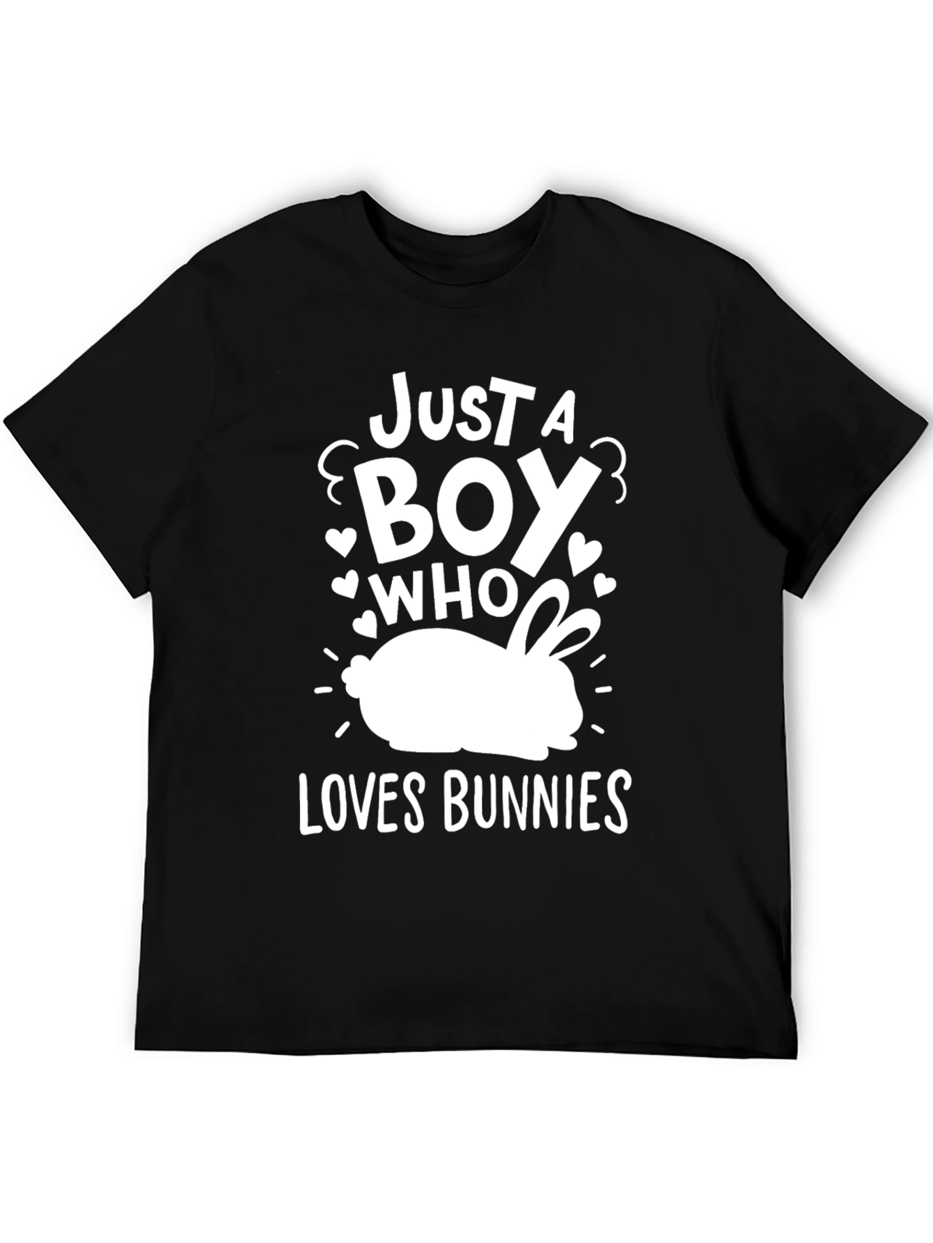 Black Boy Loves Bunnies T-Shirt view 5