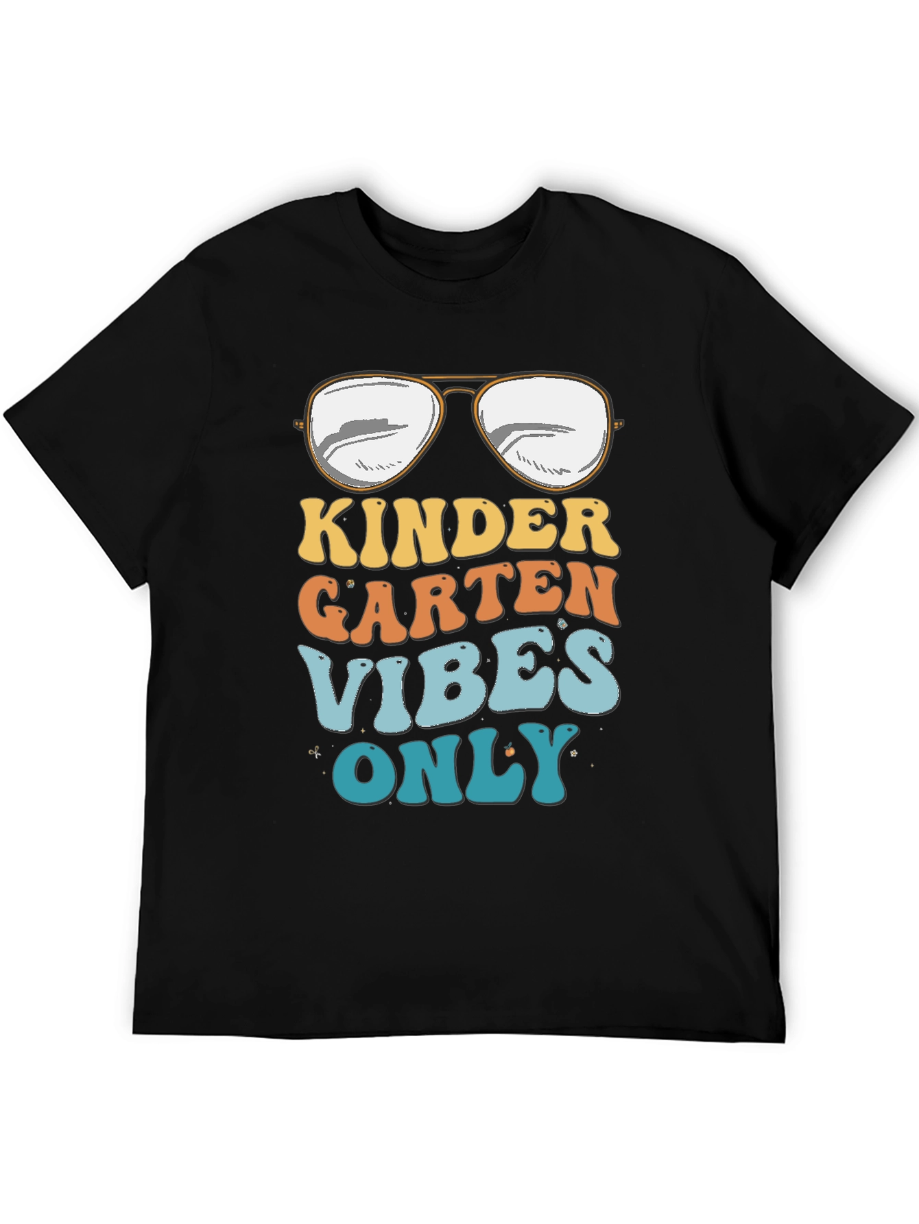 Black Kindergarten Vibes Only Graphic Tee view 5