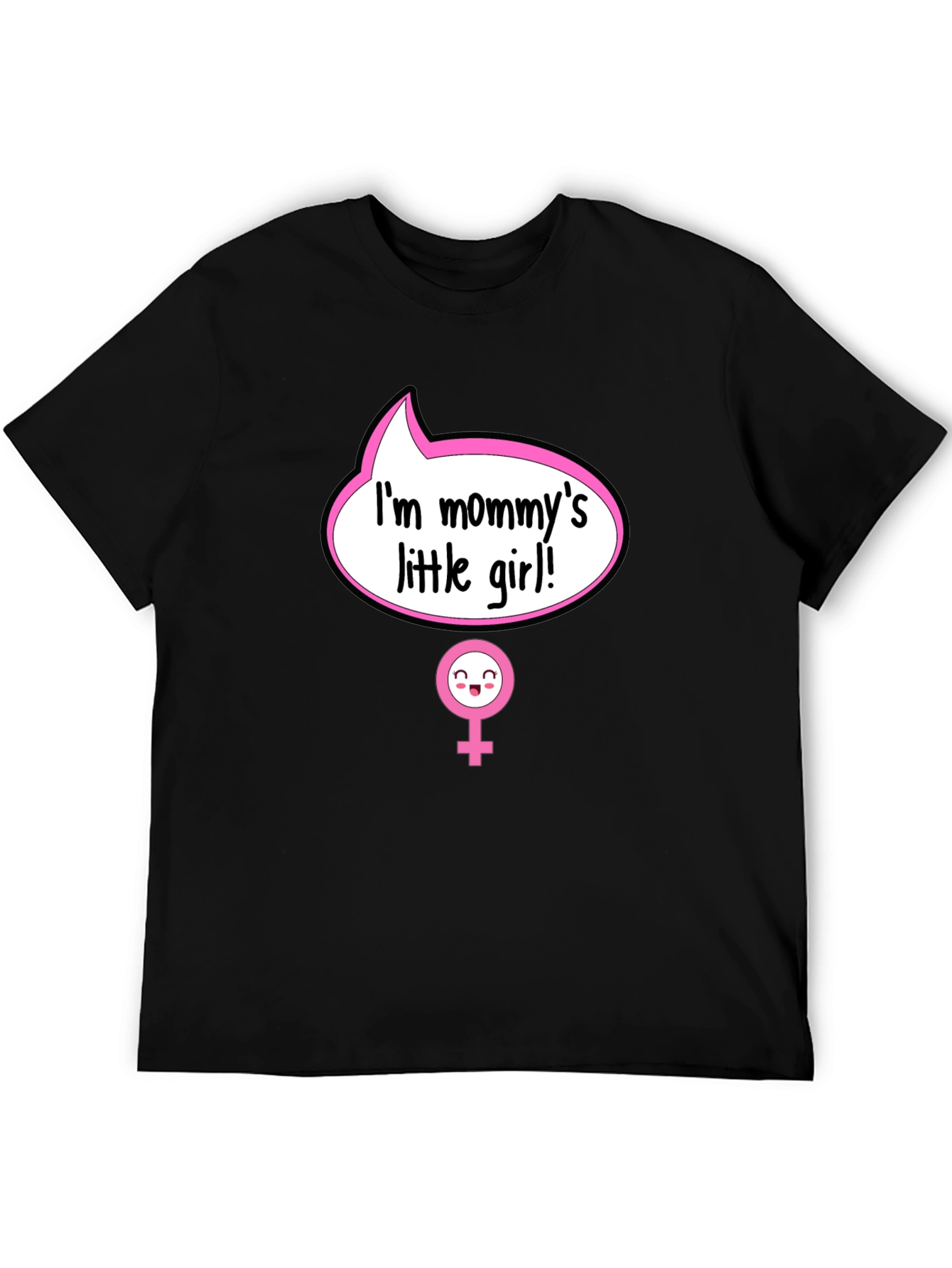 Black Mommy's Little Girl Graphic Tee - Cute Baby Shower Gift view 5