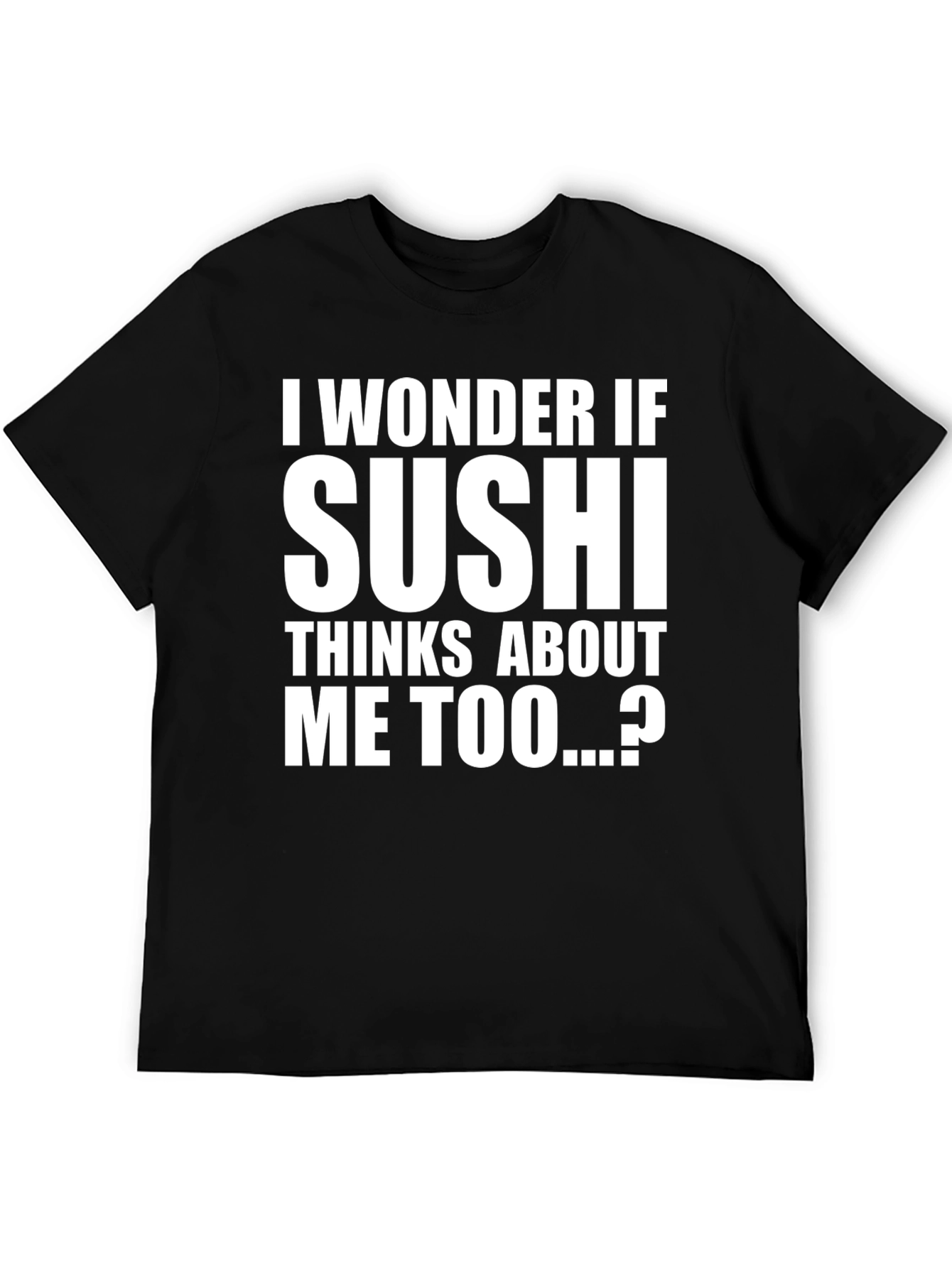 Black Sushi Lover Funny Graphic T-Shirt view 5