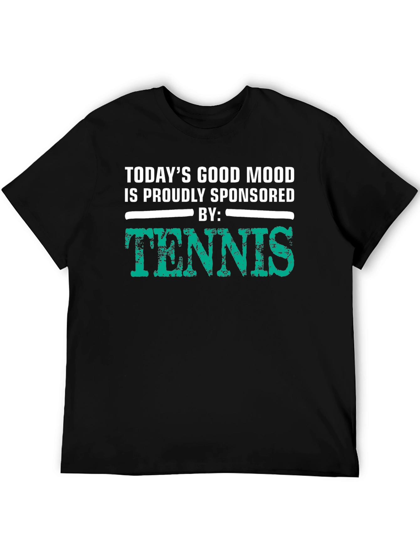 Black Tennis Sponsored Good Mood T-Shirt view 5