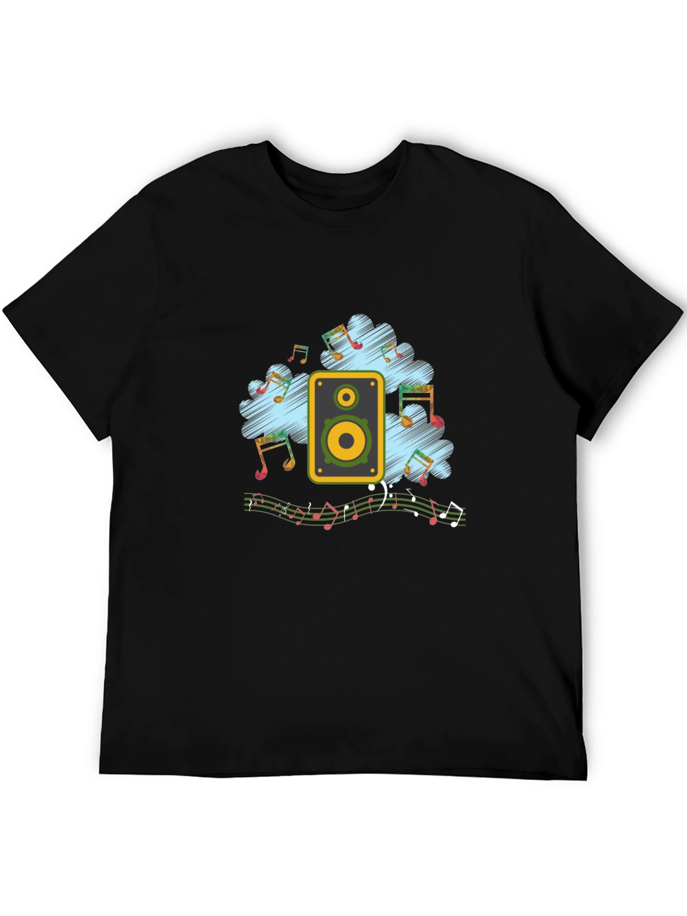 Black Music Lover's Graphic T-Shirt view 5