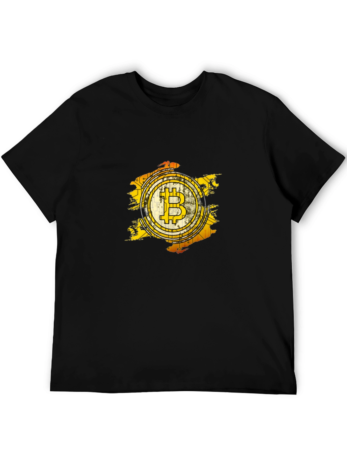 Black Bitcoin Graphic Tee - Crypto Enthusiast T-Shirt view 5