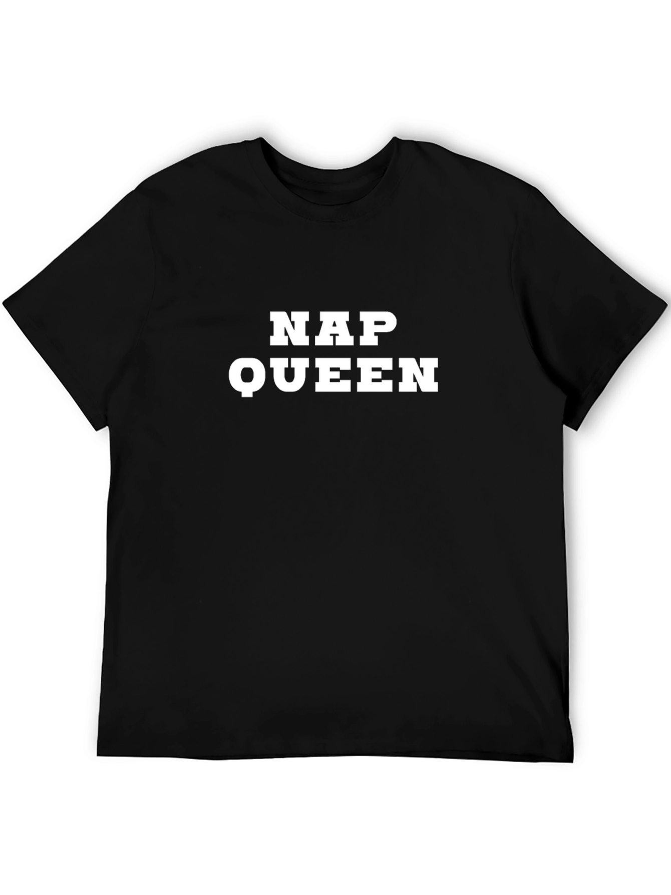 Black Nap Queen Graphic Tee - Black Cotton T-Shirt view 5
