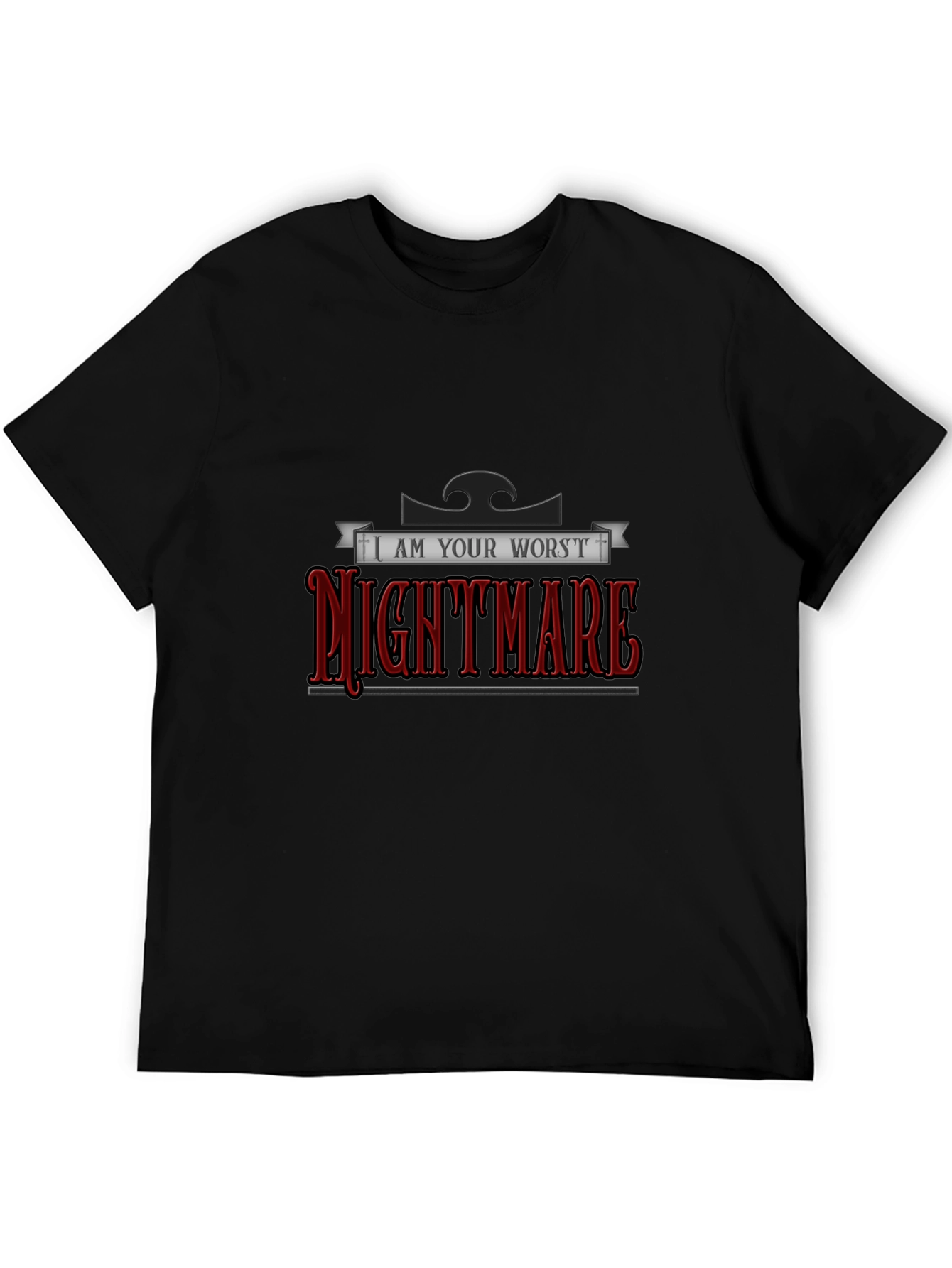 Black I Am Your Worst Nightmare Graphic Tee view 5