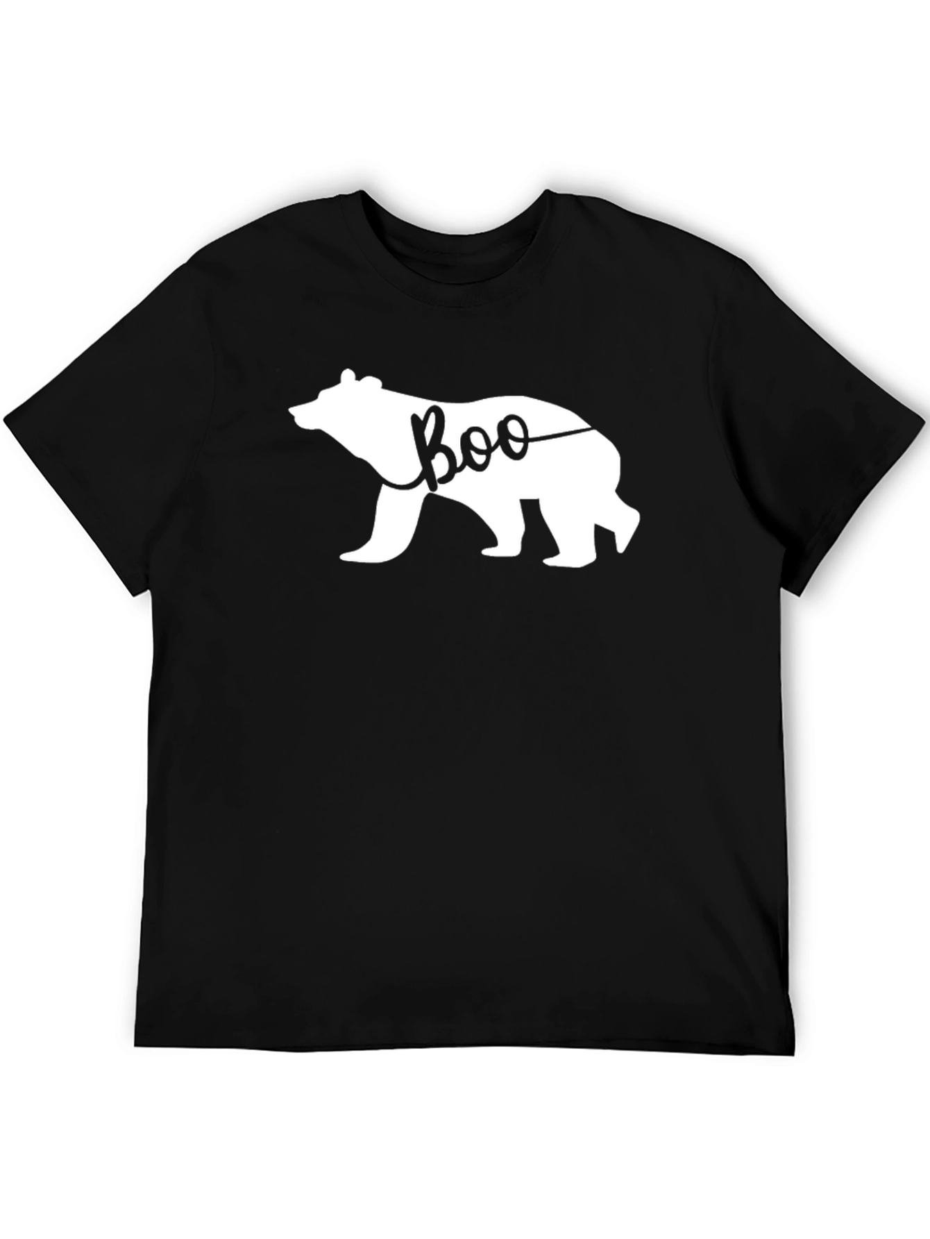 Black Boo Bear Black T-Shirt - Halloween Spooky Season view 5