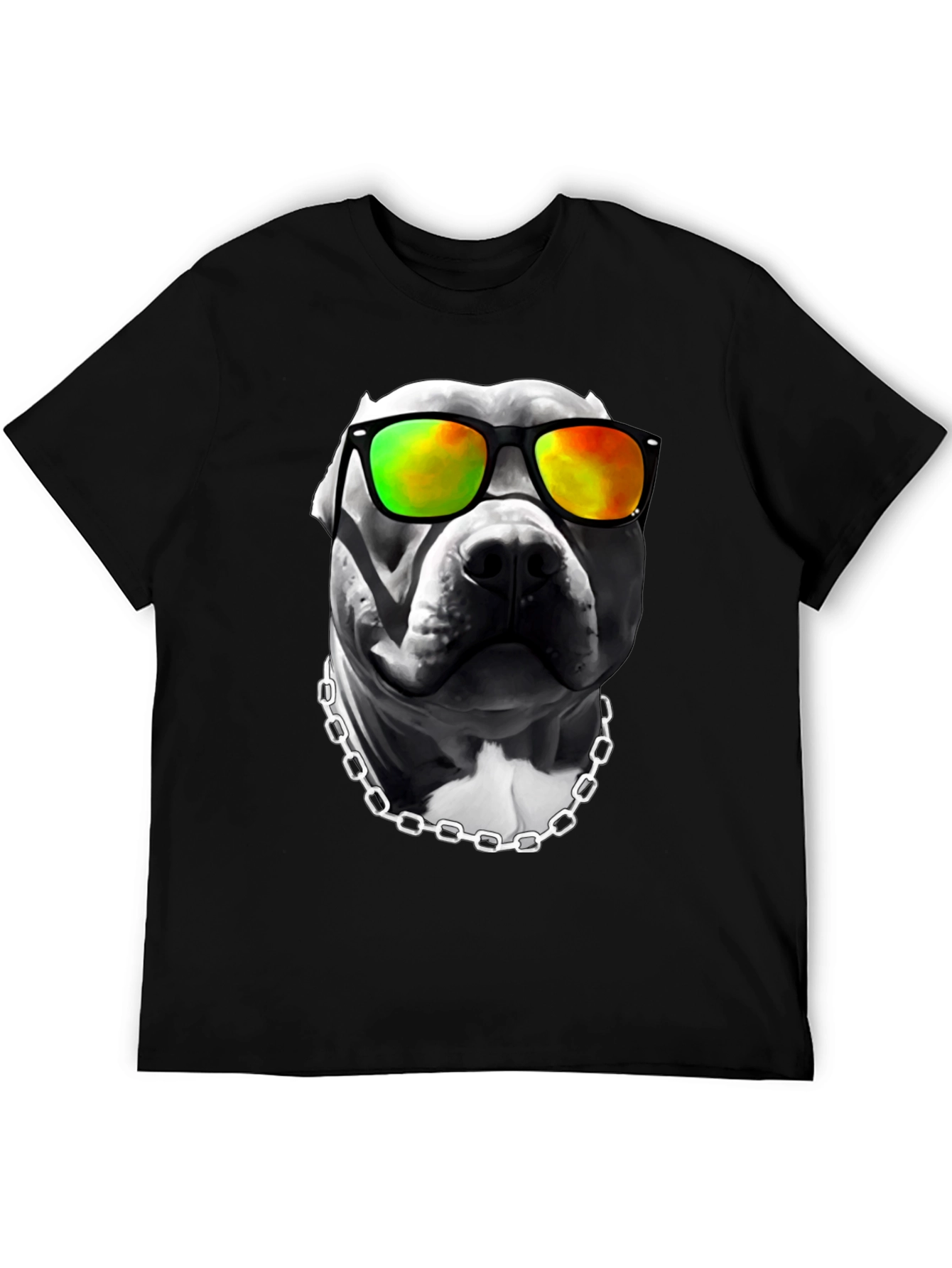 Cool Pitbull T-Shirt - Dog with Sunglasses - 5