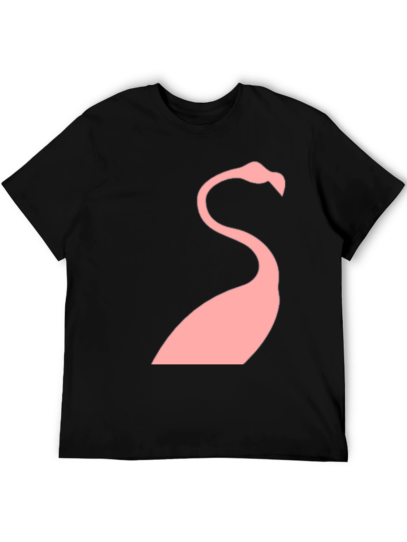 Black Men's Black Flamingo Graphic Tee view 5