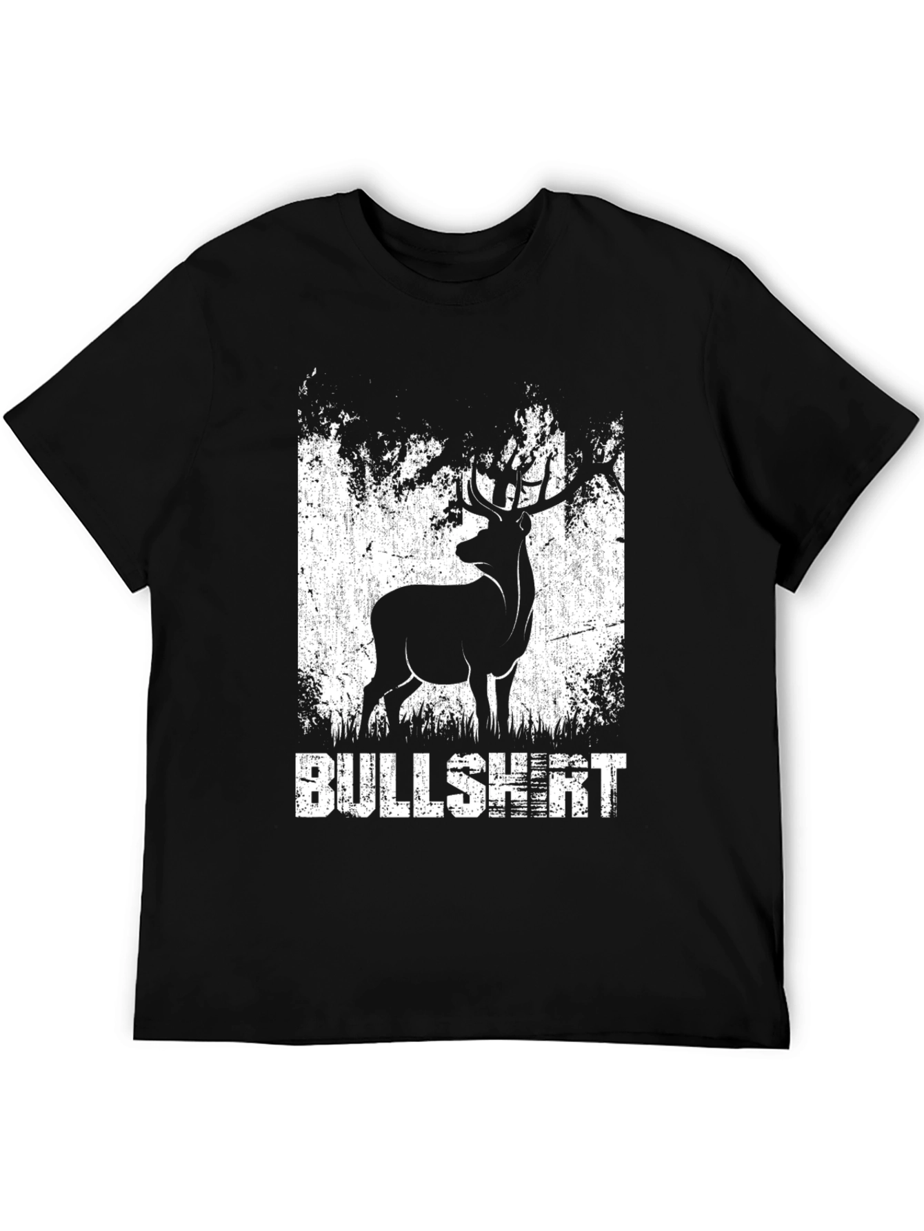 Black Bullshirt Deer Graphic Tee view 5