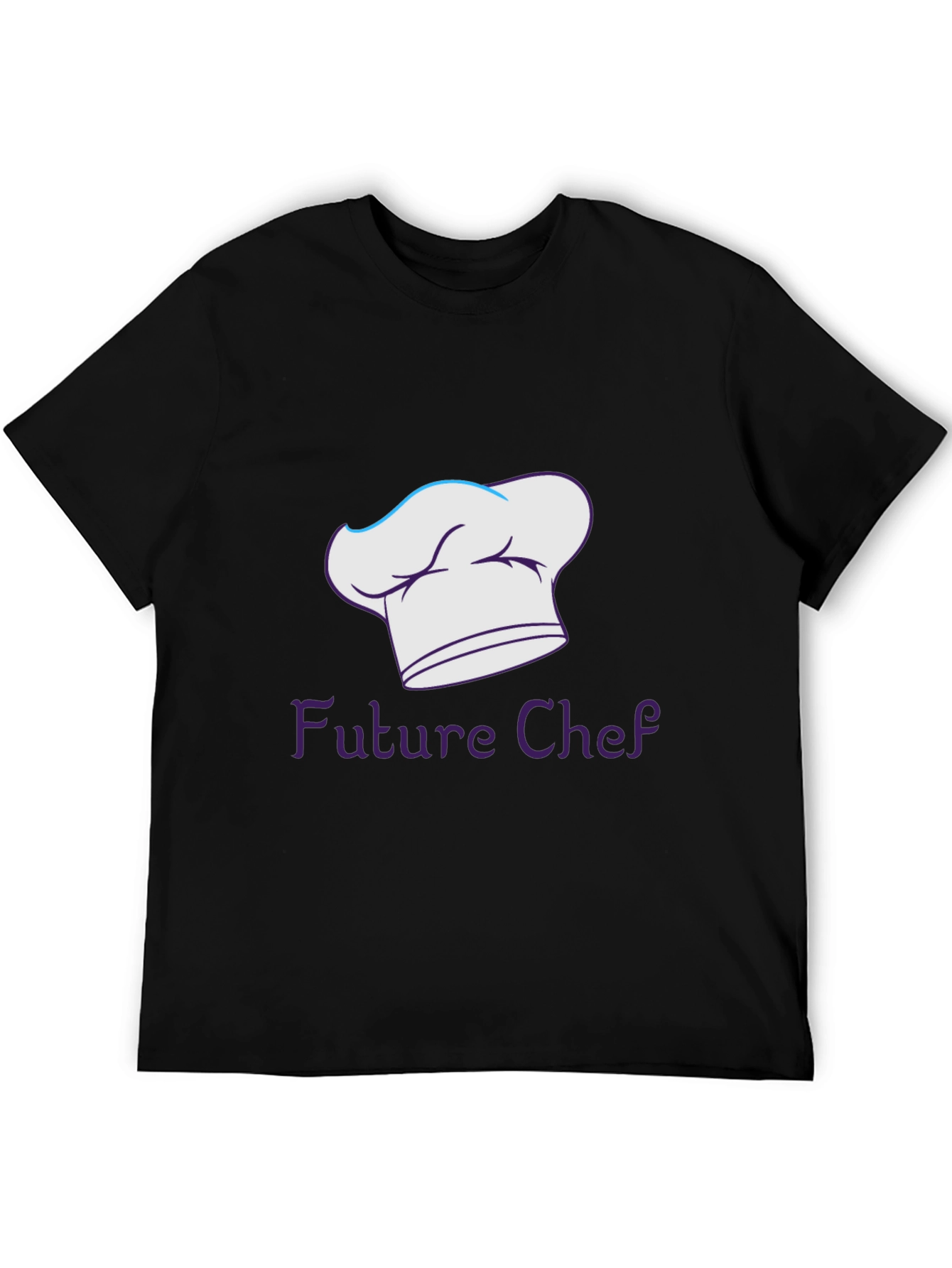 Black Future Chef T-Shirt - Black Cotton Tee view 5