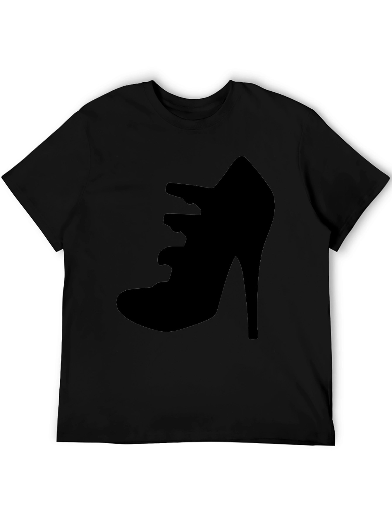 Black Black Shoe Graphic T-Shirt view 5