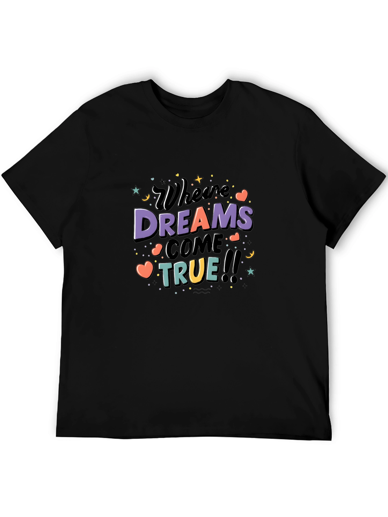 Black Dreams Come True Graphic Tee view 5