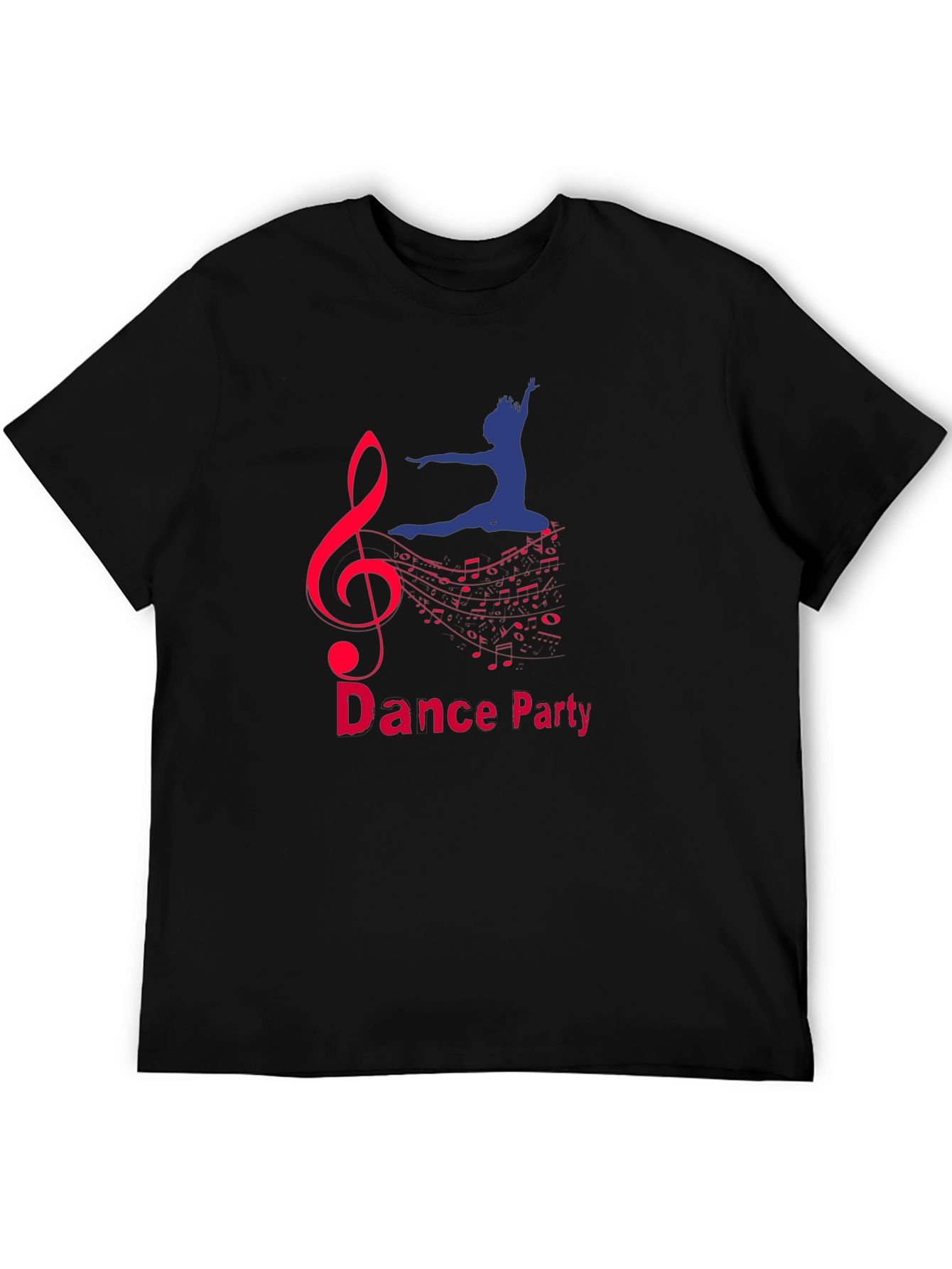 Black Dance Party Graphic Tee - Music and Movement view 5