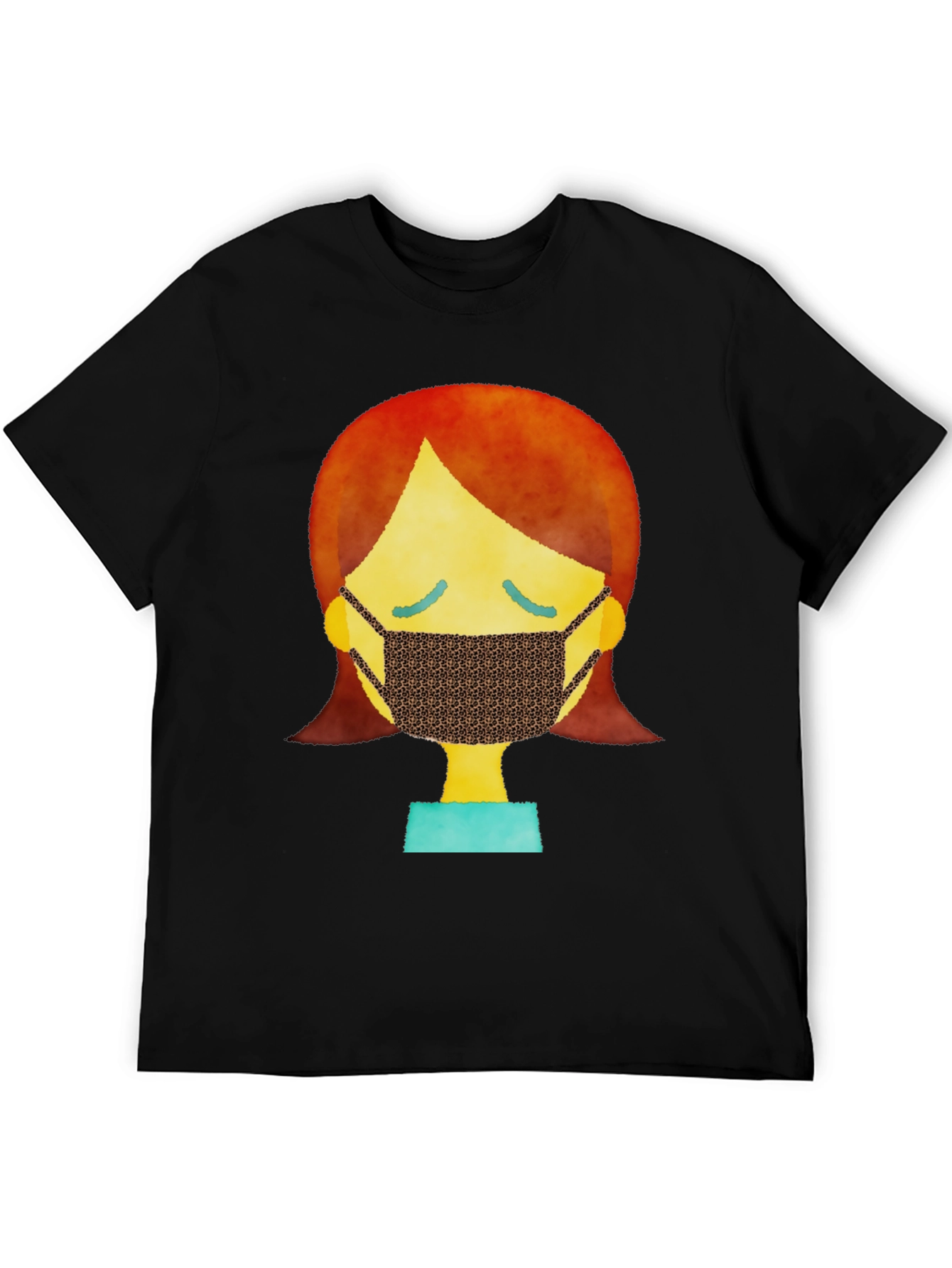 Black Masked Character Graphic Tee - Unisex view 5