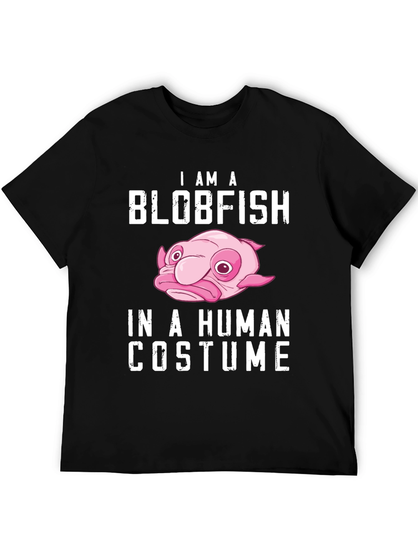Black Blobfish in Human Costume T-Shirt view 5