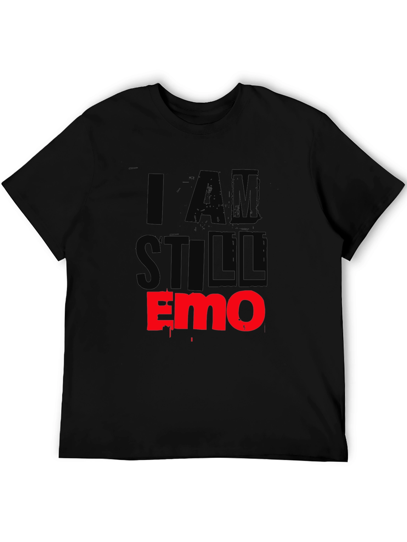 Black I Am Still Emo Black T-Shirt view 5