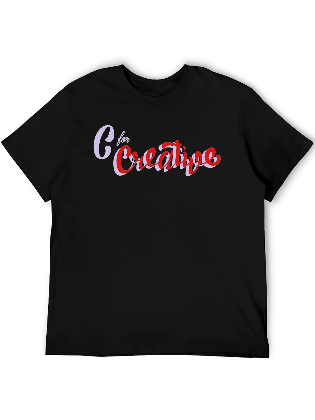 Black C for Creative Black Graphic Tee view 5