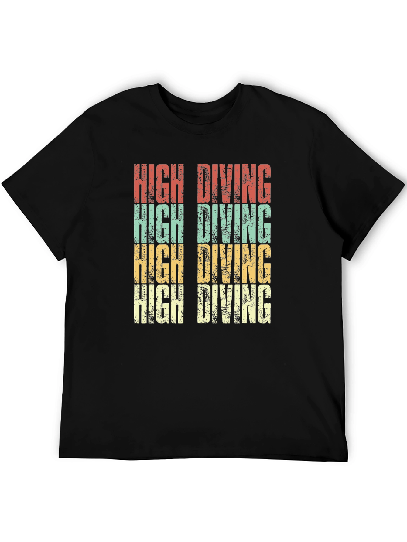 Black High Diving Retro T-Shirt view 5