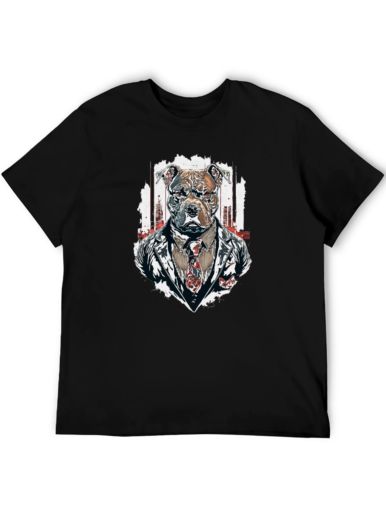 Black Pitbull Boss Black T-Shirt - Urban Cool view 5