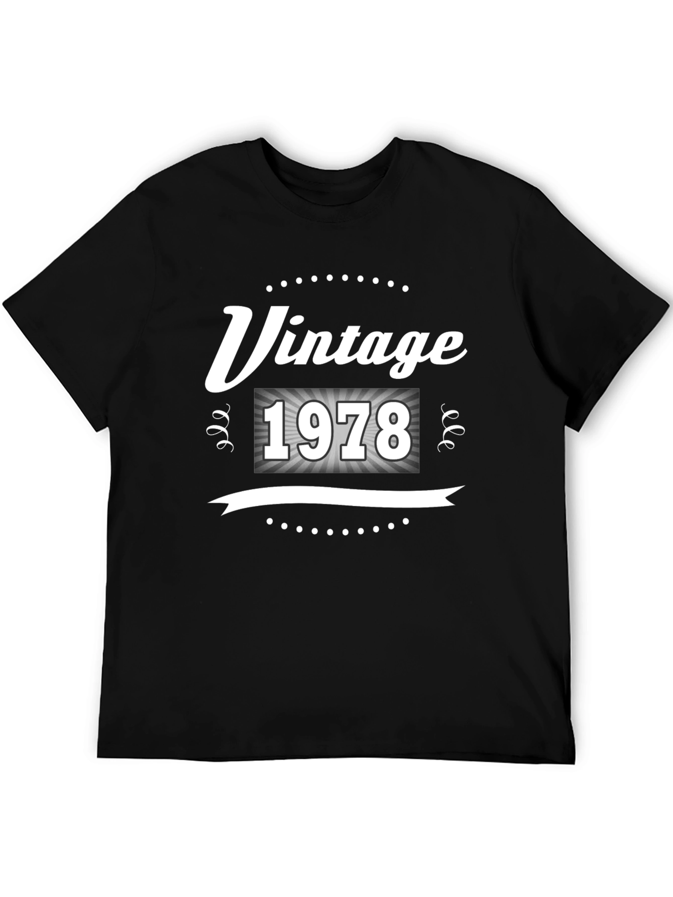 Black Vintage 1978 Graphic T-Shirt - Birthday Gift view 5