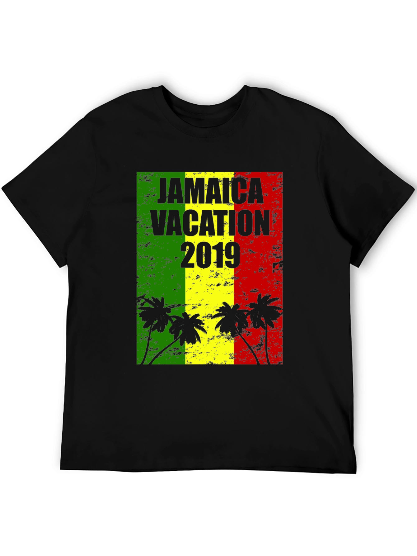 Jamaica Vacation 2019 Black T-Shirt - 5
